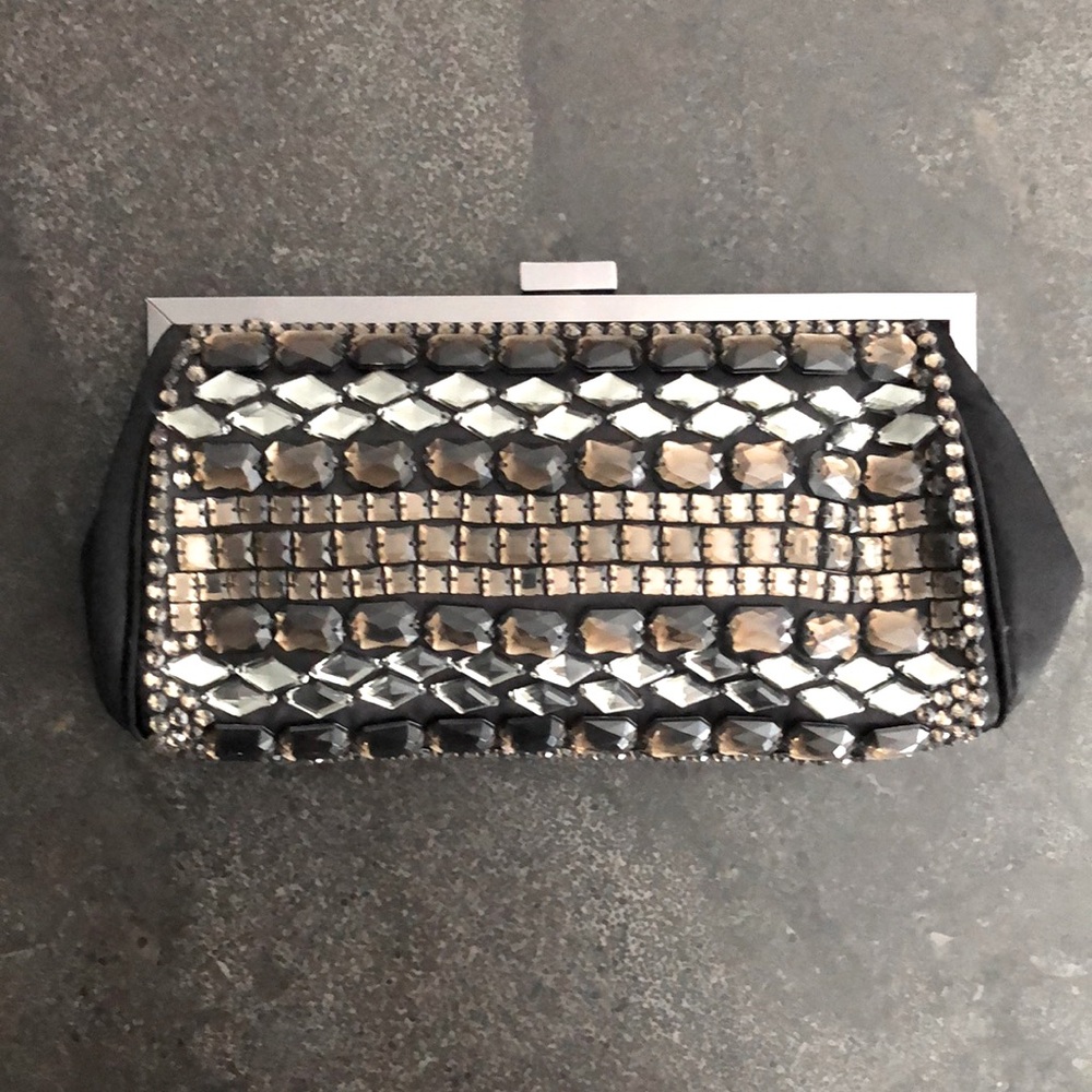 BCBG Gemstone Embellished Clutch